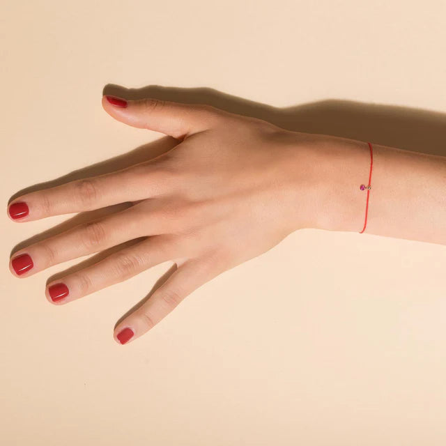 Bracelet BB rubis 0.15ct cordon rouge