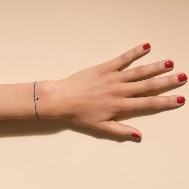 Bracelet BB saphir bleu 0.15ct cordon bleu