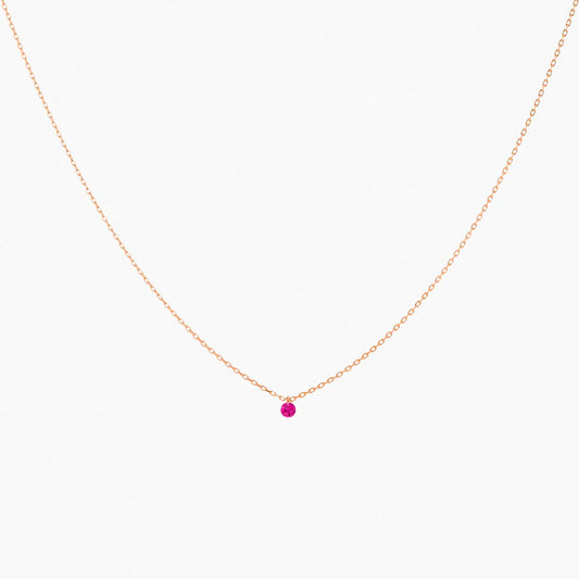 Collier Mini Confetti or rose rubis 0.15ct