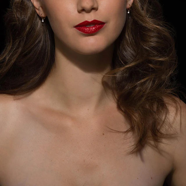 Mini créoles 360° or jaune 2 diamants 0.14ct