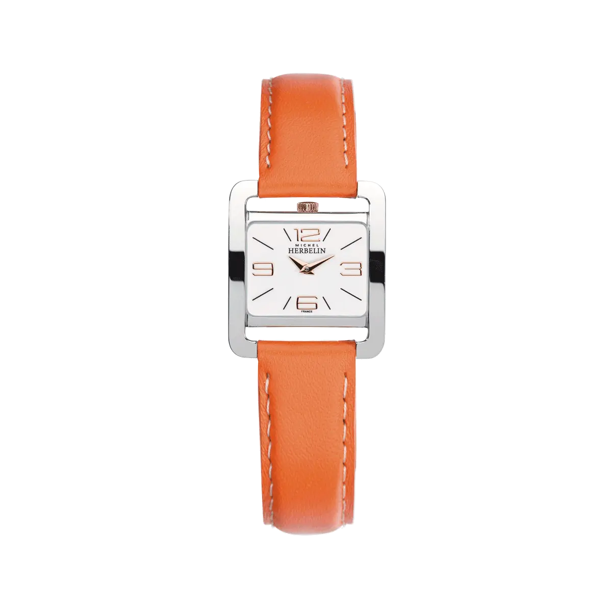 Montre V Avenue acier et cuir