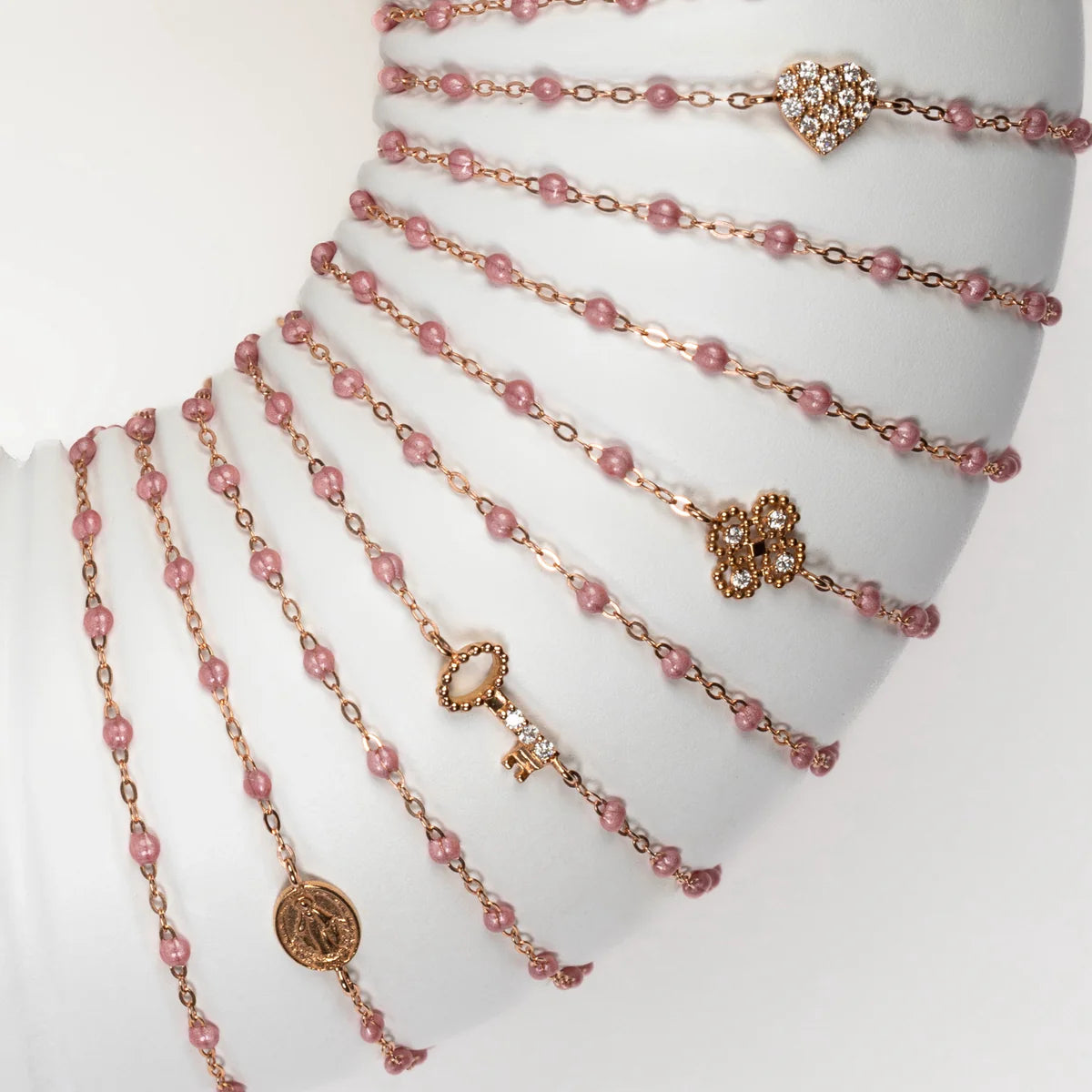 Bracelet Gigi Classique Blush or jaune 17cm