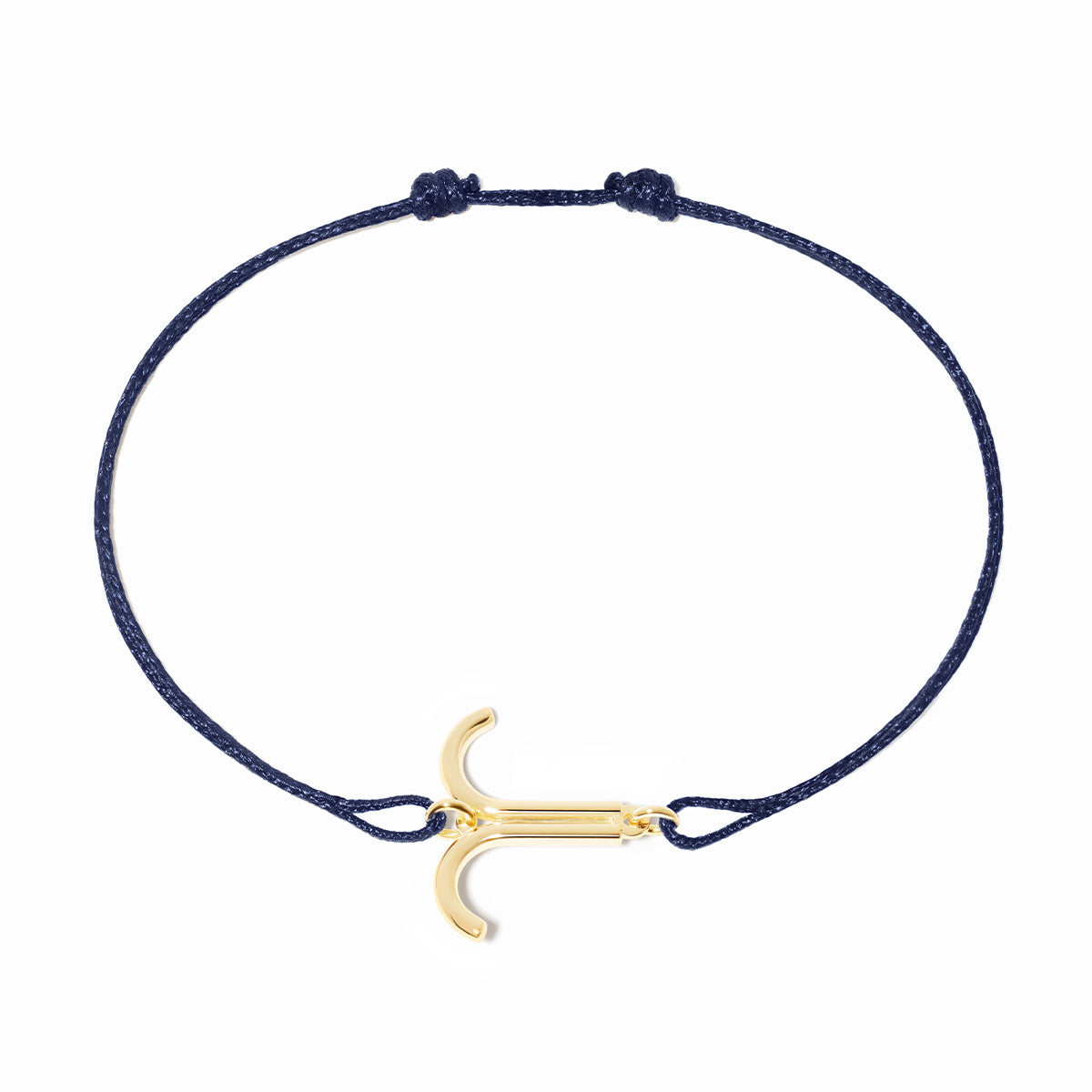 Bracelet cordon Bélier or jaune