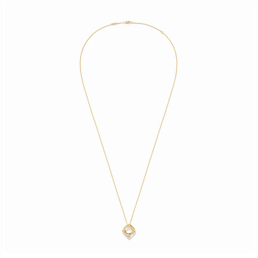 Pendentif sur chaine Le Pavé moyen modèle or jaune