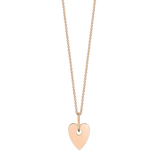 Collier Angele Mini Heart or rose 18Kt