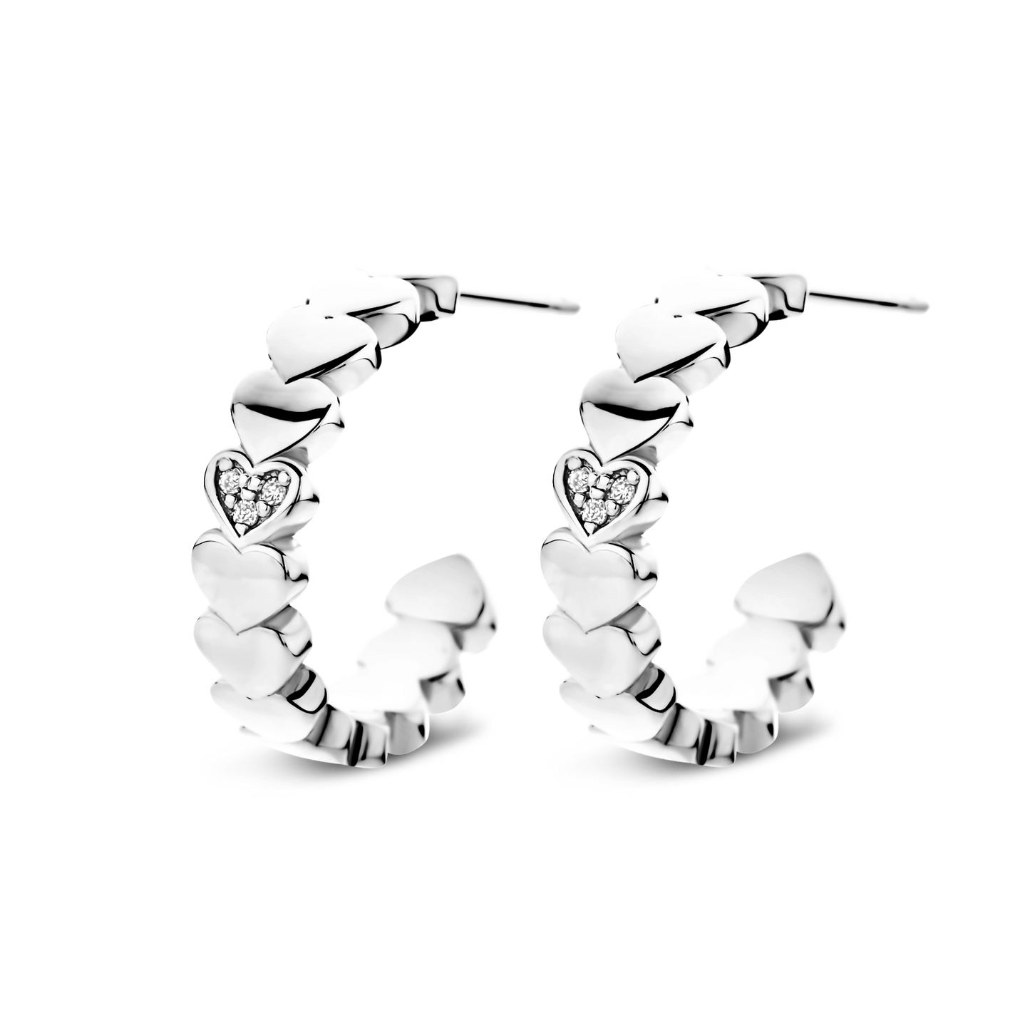 Créoles Adore argent et diamants