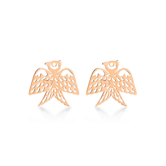 Boucles d'oreilles Georgia or rose 18Kt