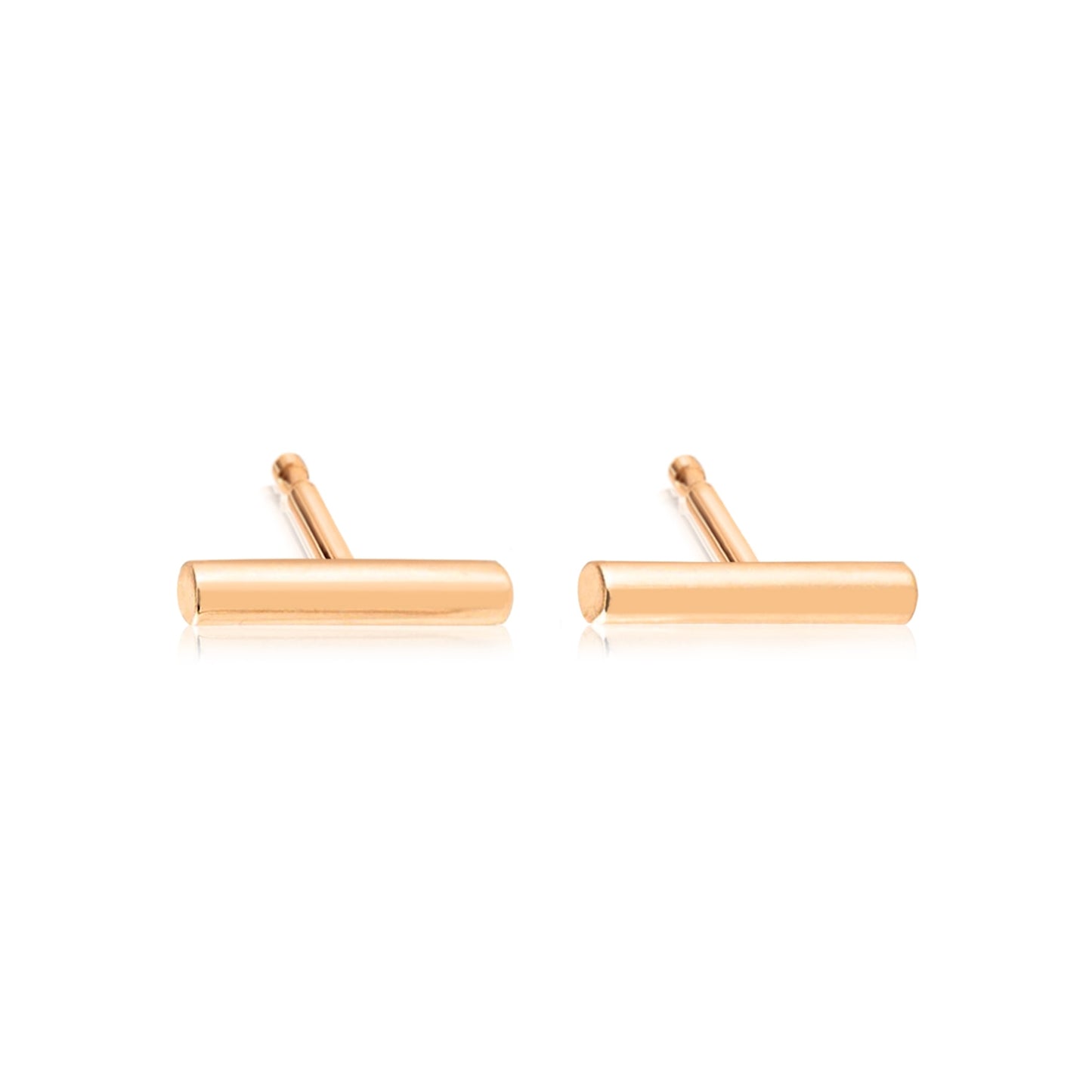 Boucles d'oreilles Gold Strip or rose 18Kt