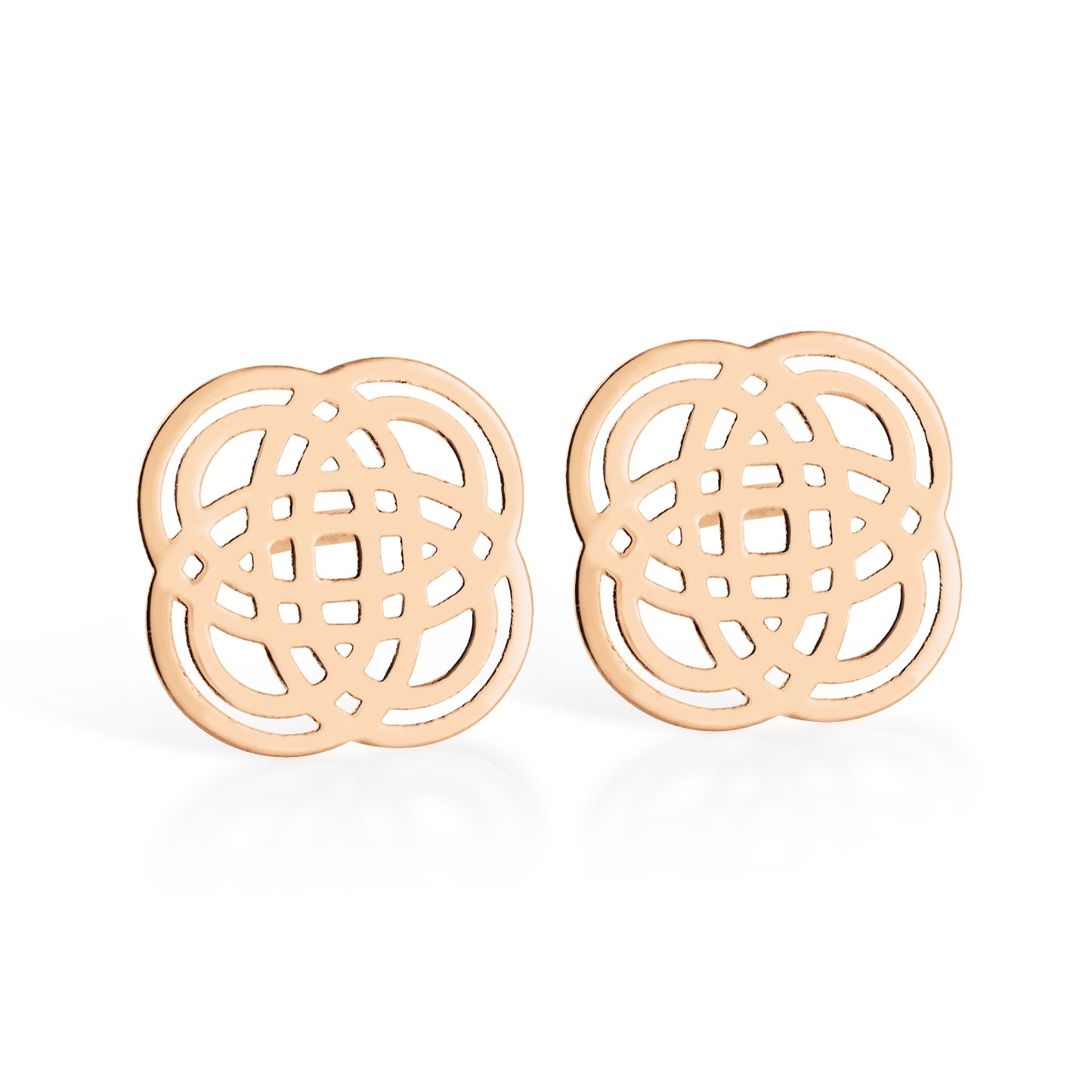 Boucles d'oreilles Purity or rose 18Kt