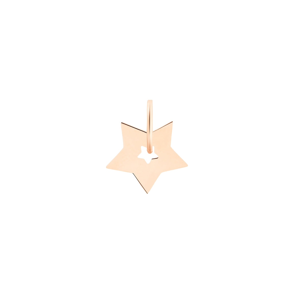 Pendentif Mini Milky Way Open Star Charm or rose 18Kt