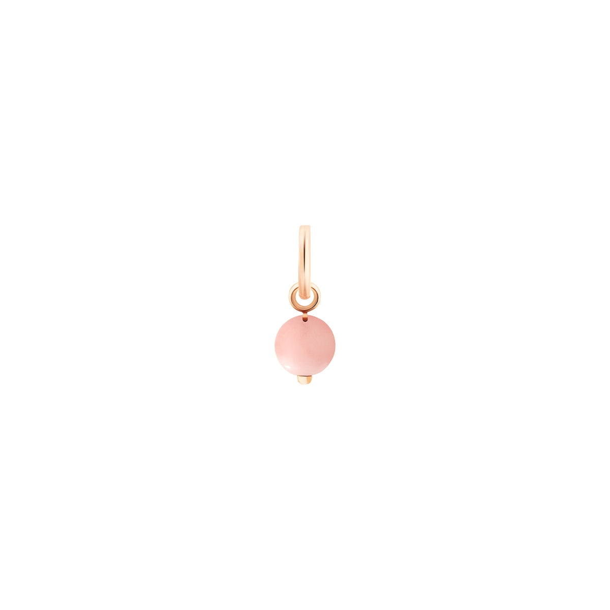 Pendentif Rhodochrosite Tiny Bead Charm or rose 18Kt