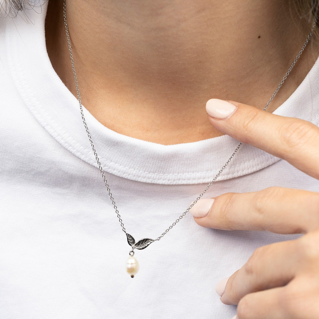 Collier Camille PVD doré et perle baroque