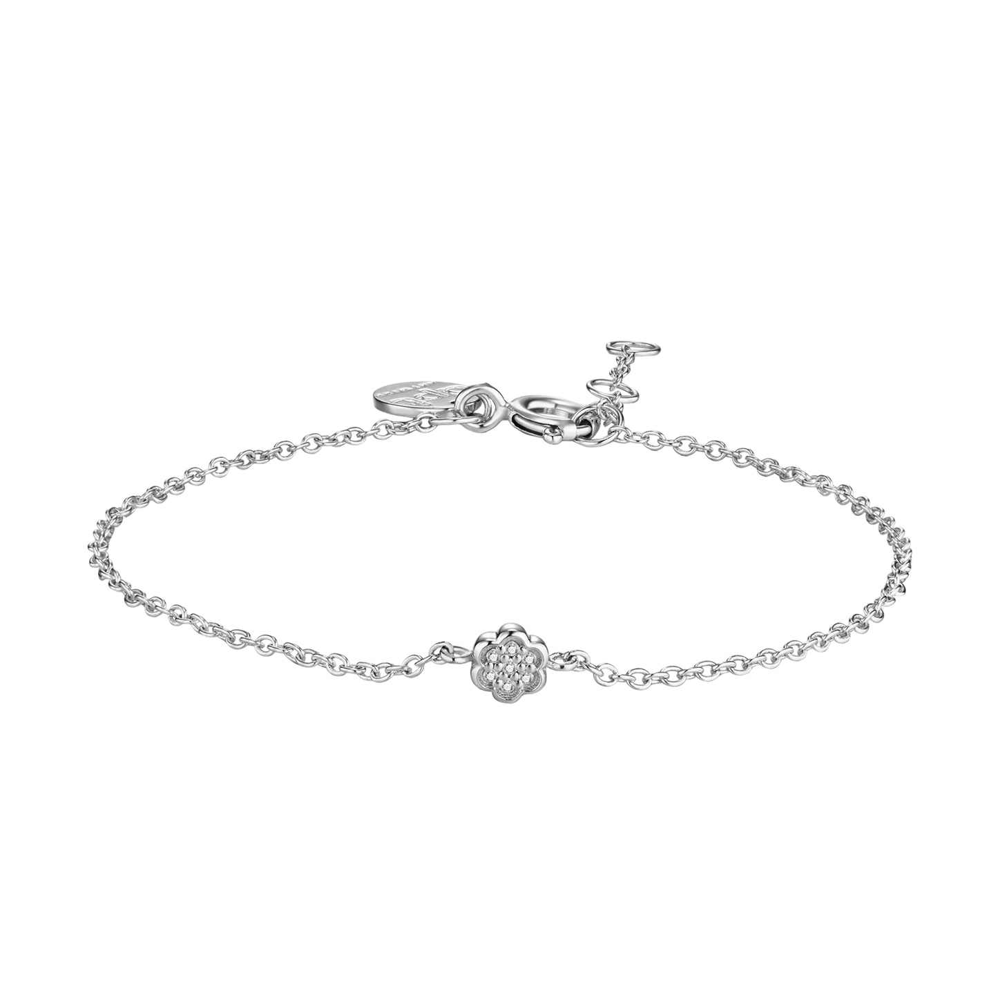 Bracelet First Flower argent et diamants