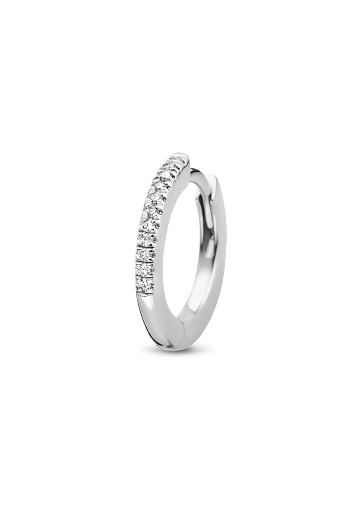 Mono boucle Endless Hugging argent et diamants