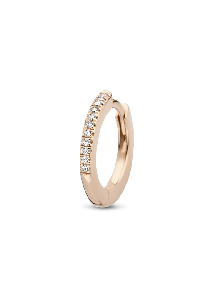Mono boucle Endless Hugging argent et diamants