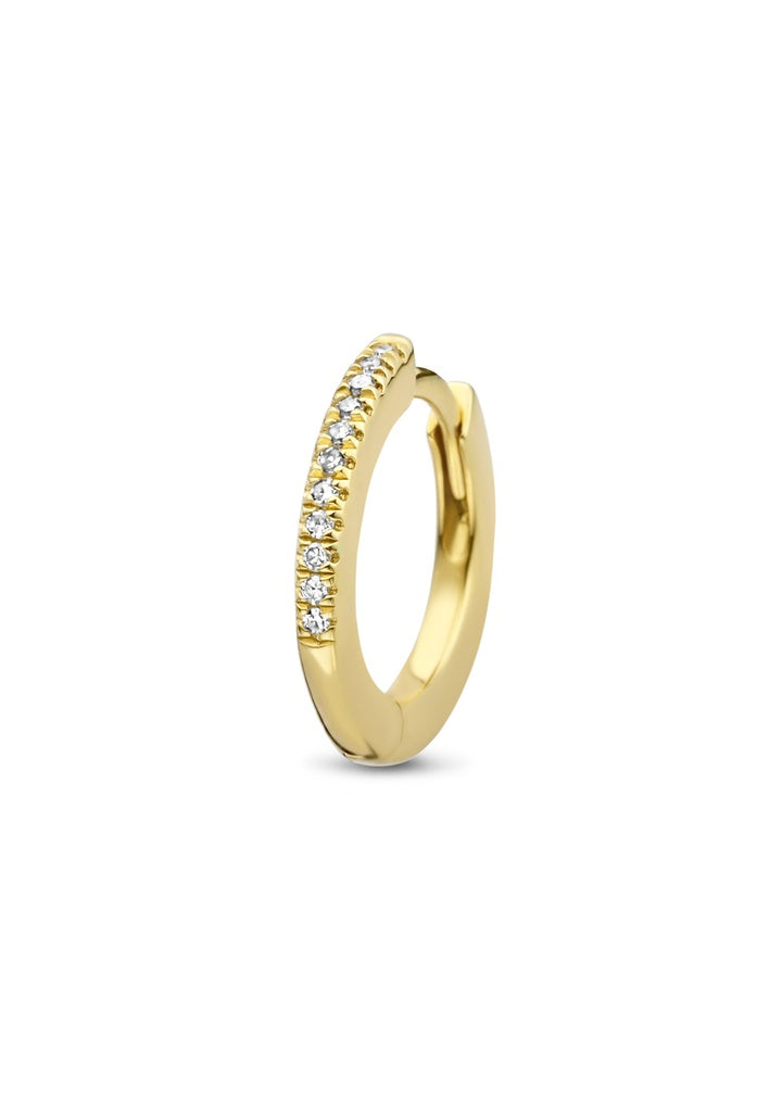 Mono boucle Endless Hugging argent et diamants