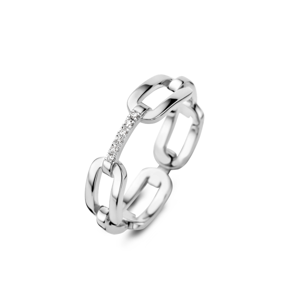 Bague Unchain argent et diamants