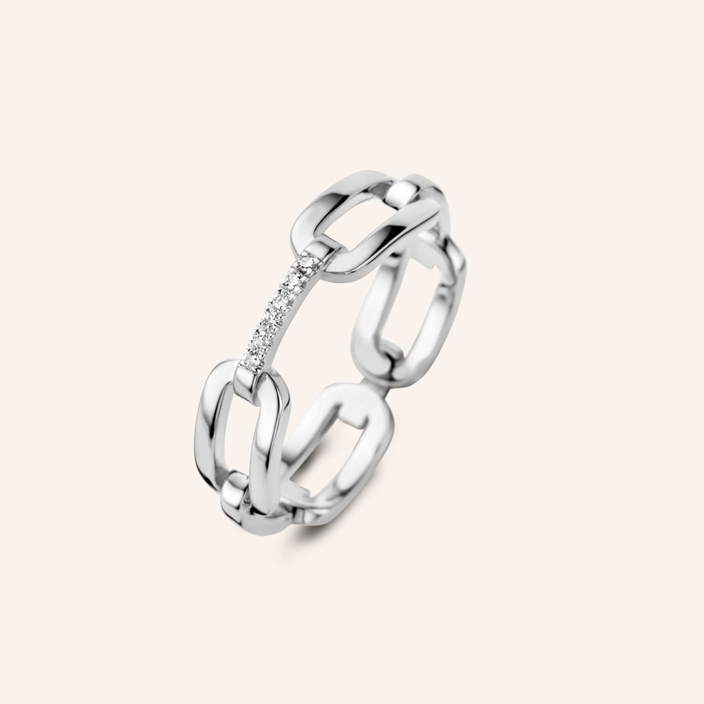 Bague Unchain argent et diamants