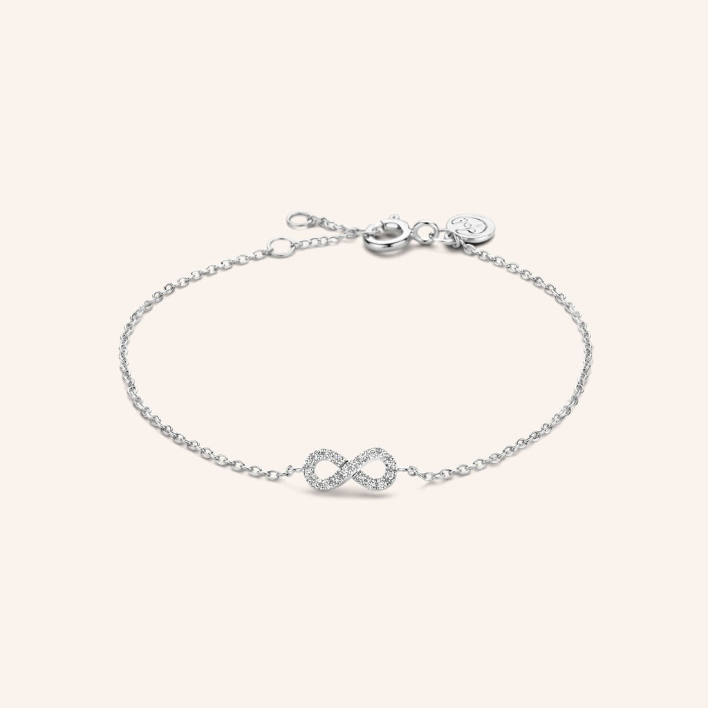 Bracelet Infinity argent et diamants