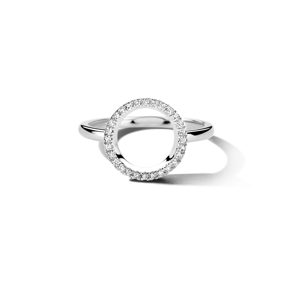 Bague Full Circle of Life argent et diamants