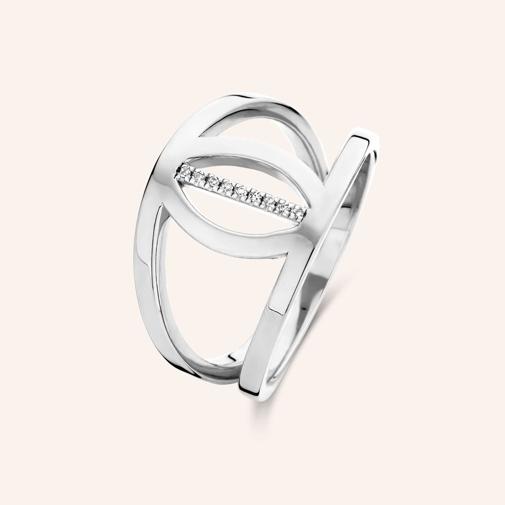 Bague Dash argent et diamants