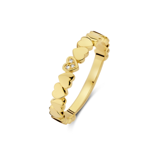 Bague Adore PVD doré et diamants