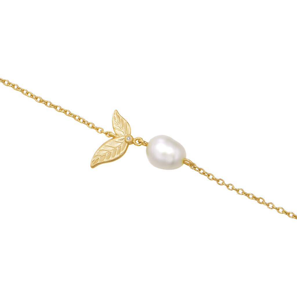 Bracelet Camille PVD doré et perle baroque