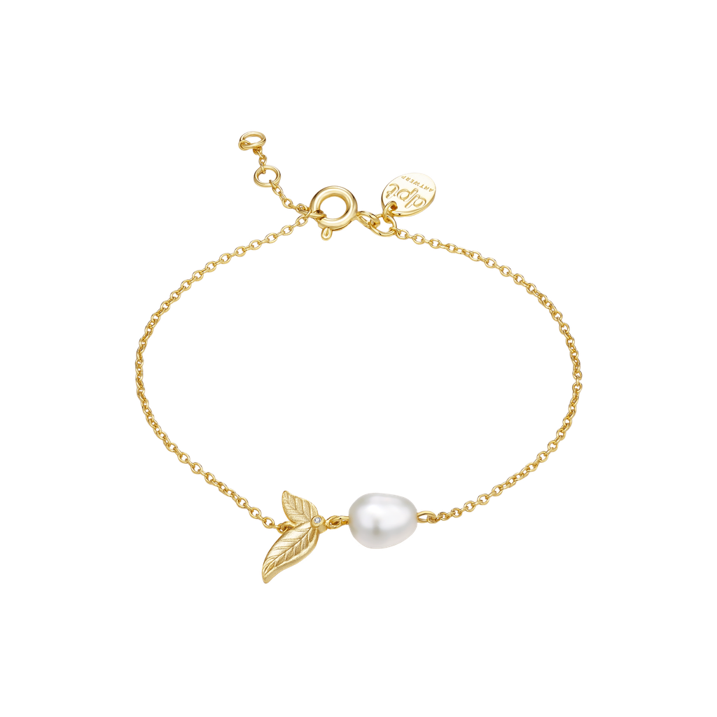 Bracelet Camille PVD doré et perle baroque