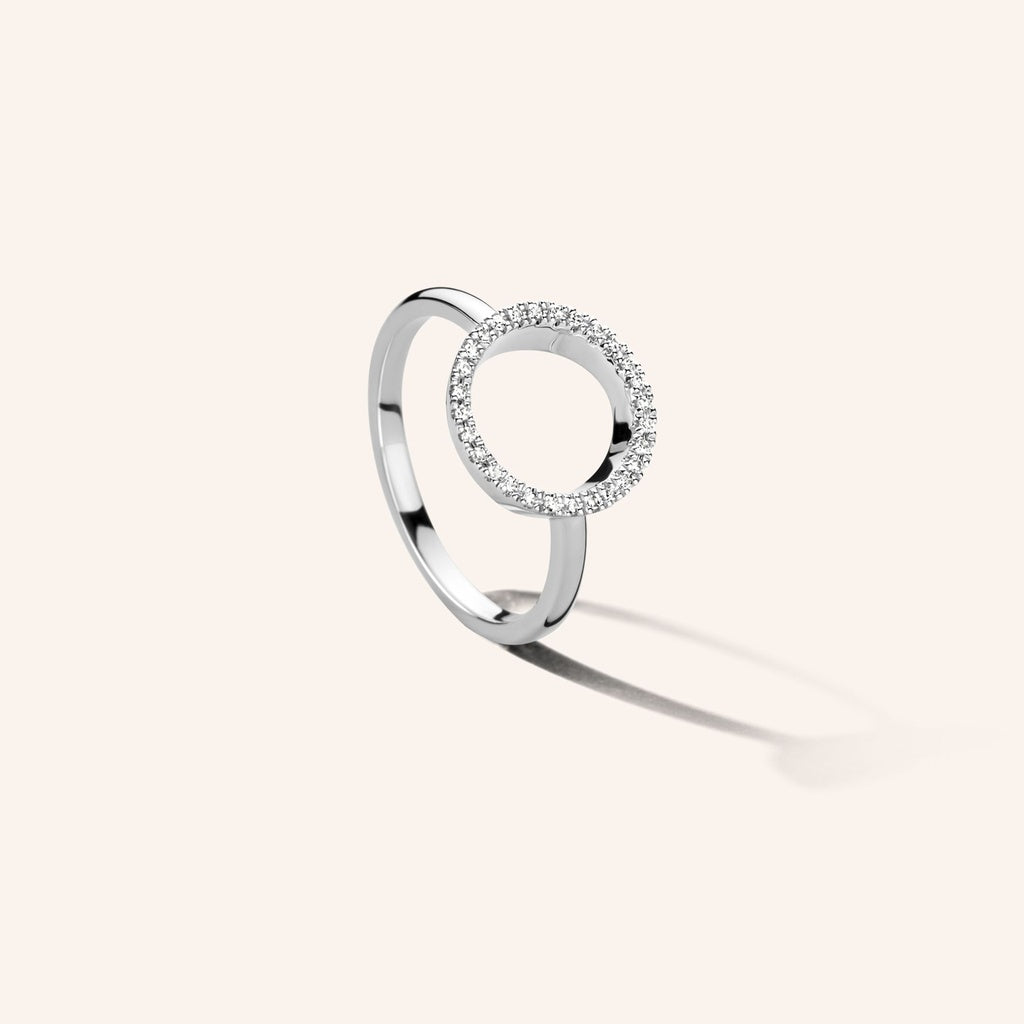 Bague Full Circle of Life argent et diamants