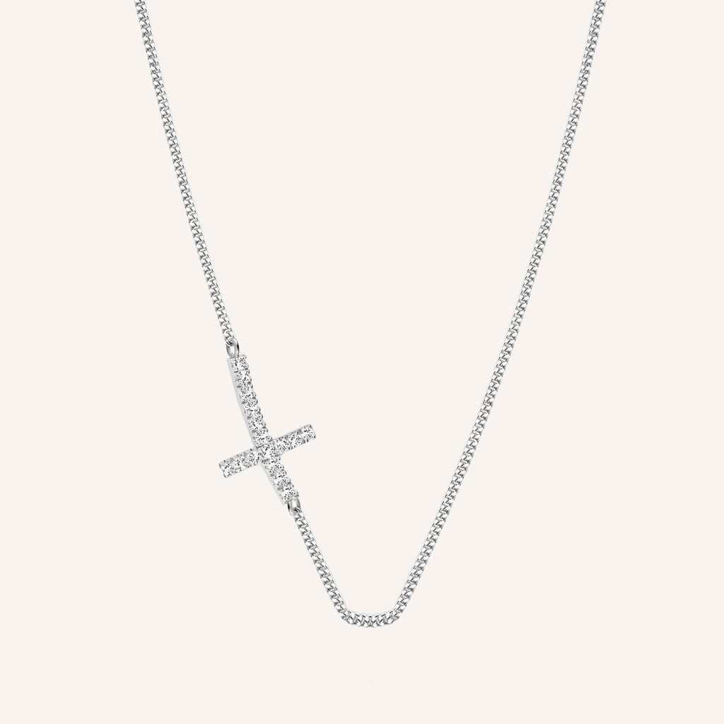 Pendentif Faith argent et diamants