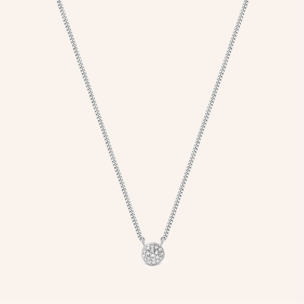 Pendentif Galaxy argent et diamants