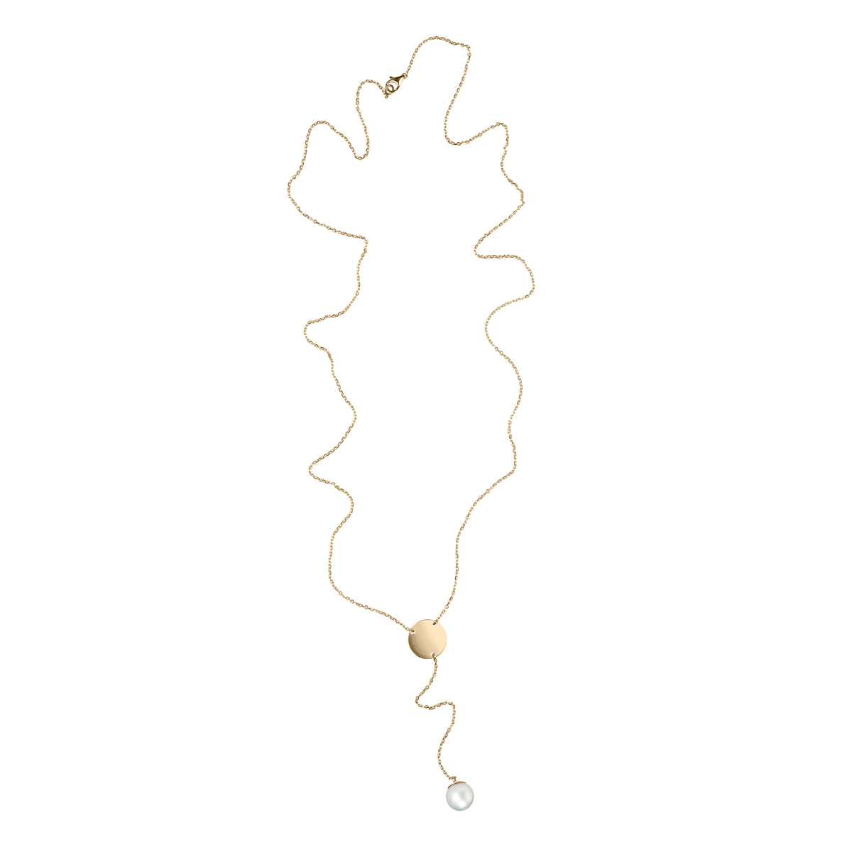 Collier Around Midnight or jaune 18Kt perle des Mers du Sud