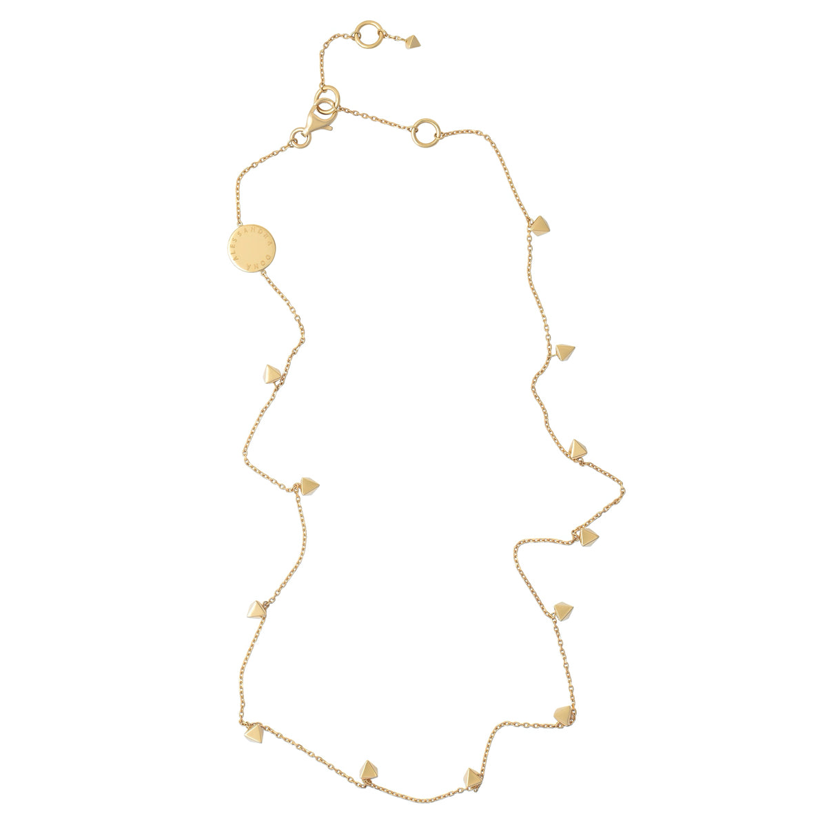 Collier Friday Night or jaune 18Kt