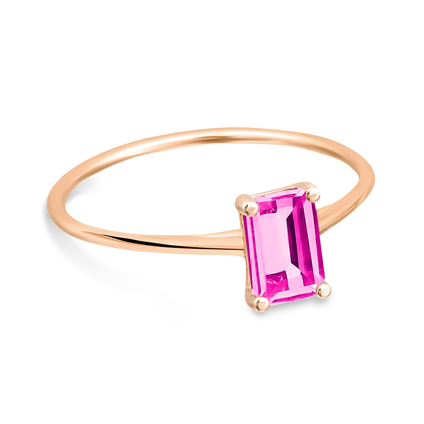 Bague Cocktail mini pink Topaze or rose 18Kt