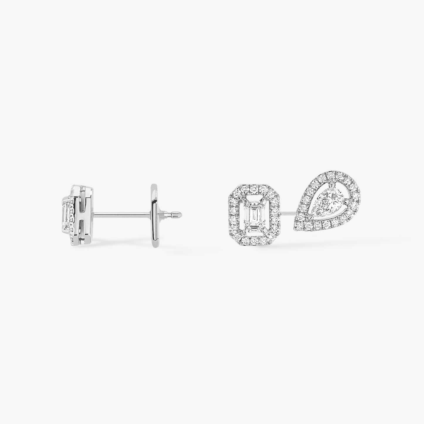 Boucles d'oreilles My Twin or et diamants