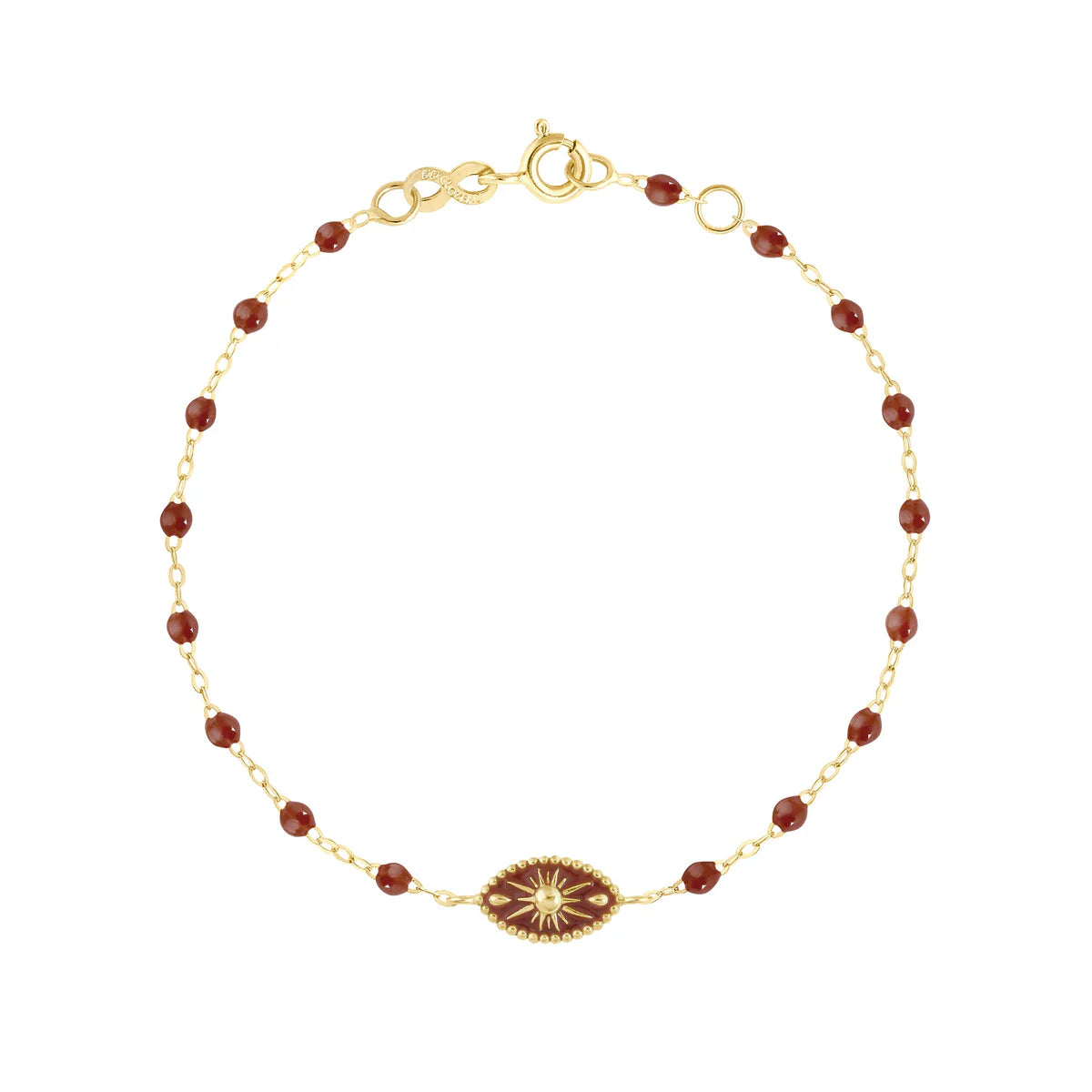 Bracelet Moka Karma or jaune 17cm