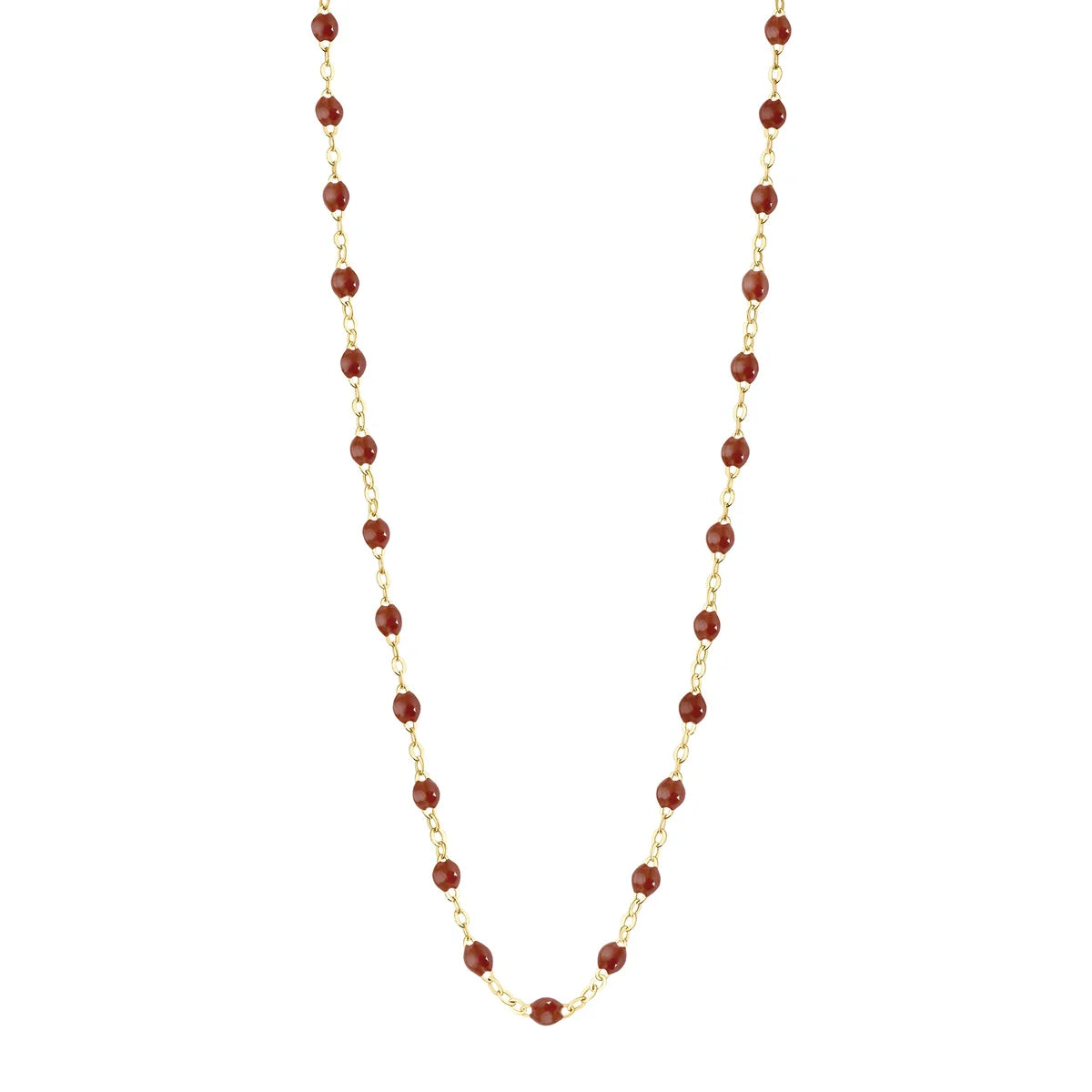 Collier Gigi Classique Moka or jaune 50cm