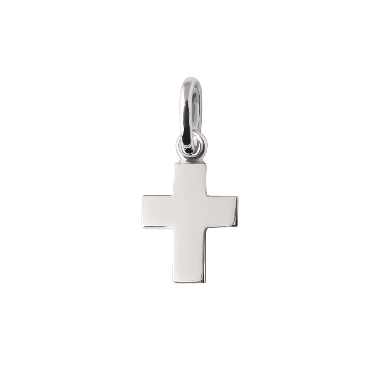 Pendentif Croix or blanc