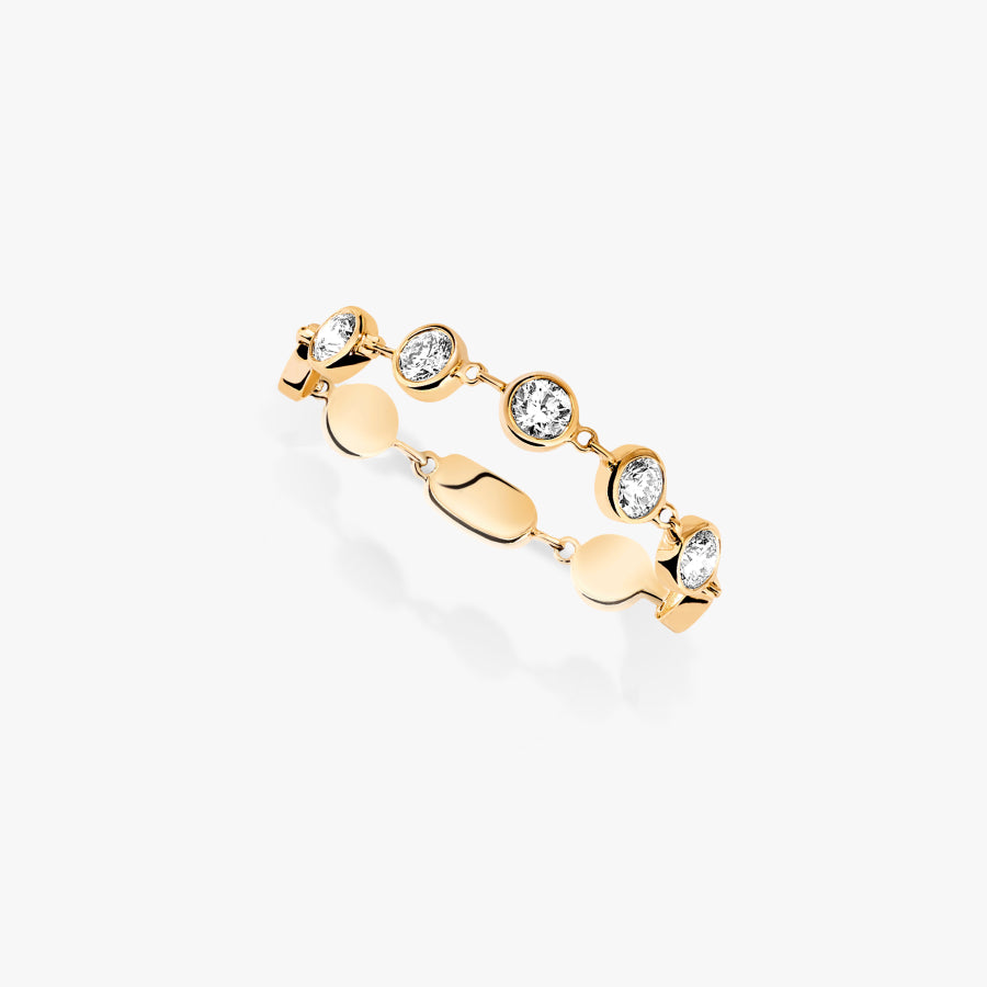 Bague D-Vibes petit modèle or et diamants