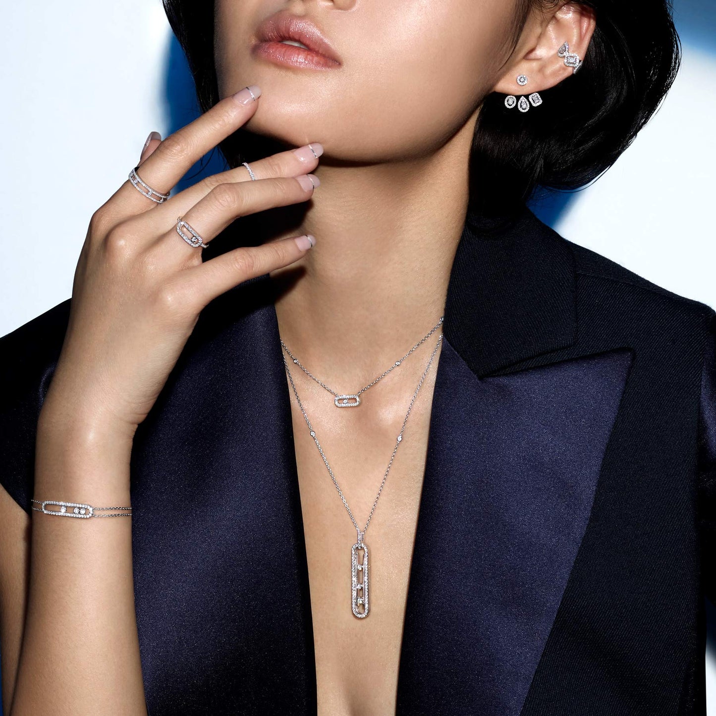 Collier Move 10th or et diamants petit modèle