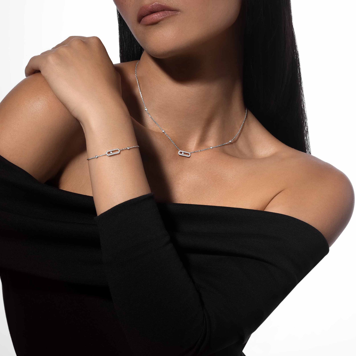 Collier Move Uno or et diamants