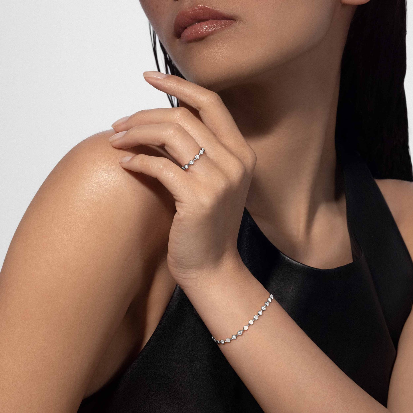 Bracelet D-Vibes petit modèle or et diamants