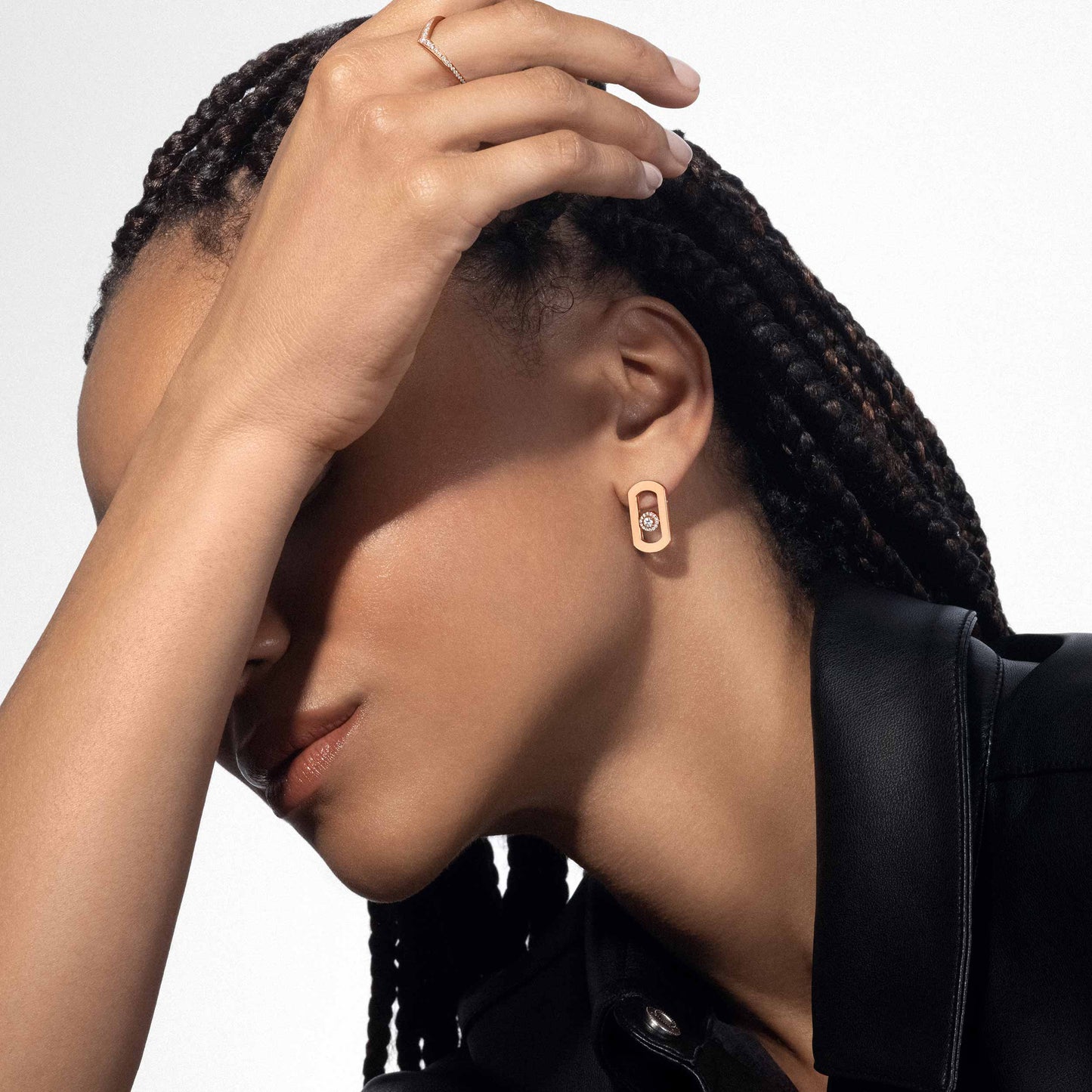 Boucles d'oreilles So Move or et diamants