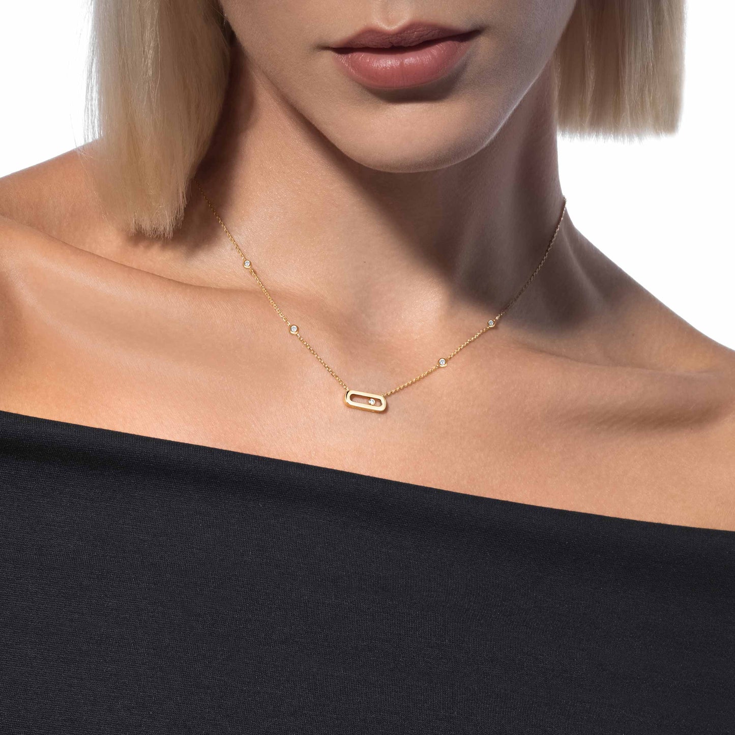 Collier Move Uno or et diamants