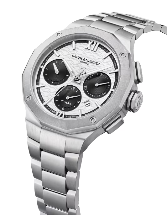 Montre Riviera acier chronographe
