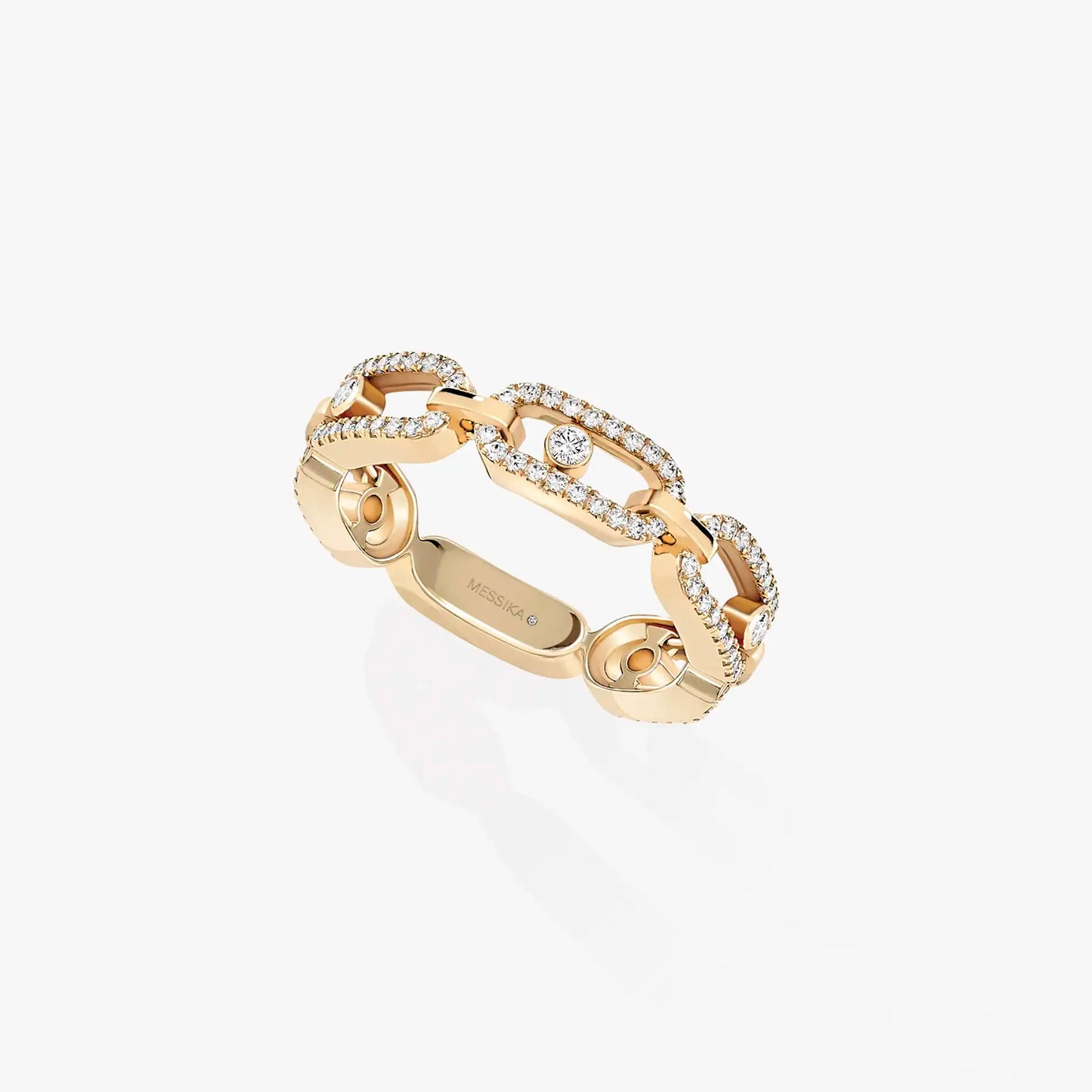 Bague Move Link Multi Pavée or et diamants