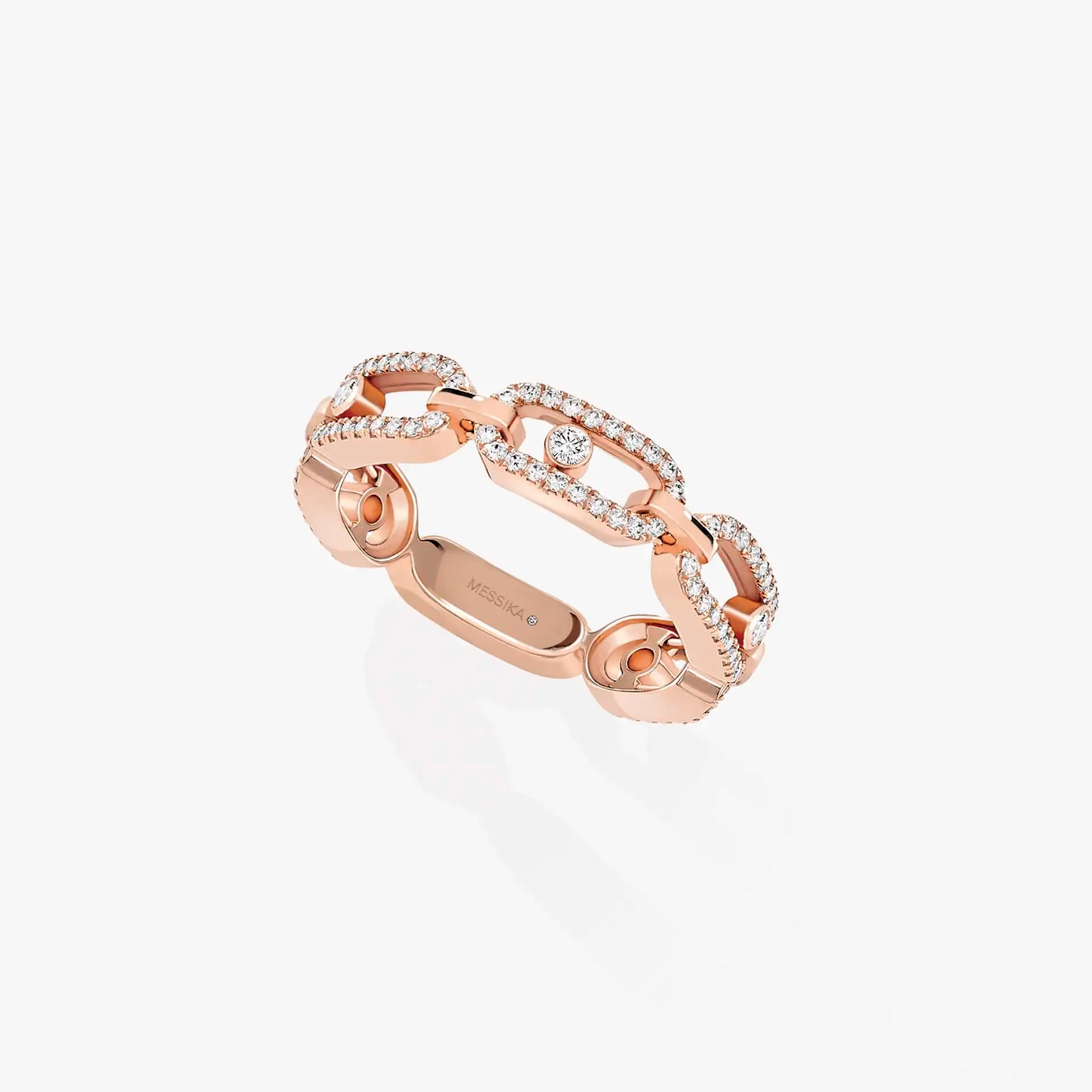 Bague Move Link Multi Pavée or et diamants
