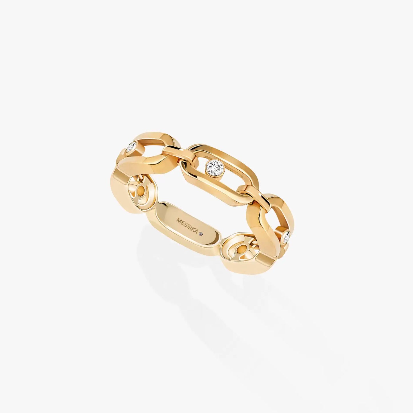 Bague Move Link Multi or et diamants