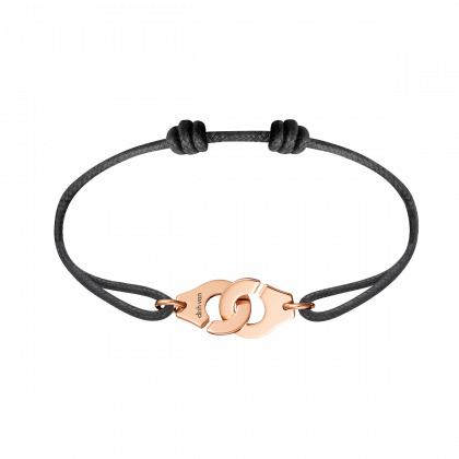 Bracelet sur cordon Menottes R12 or rose