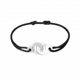 Bracelet sur cordon Menottes R12 argent